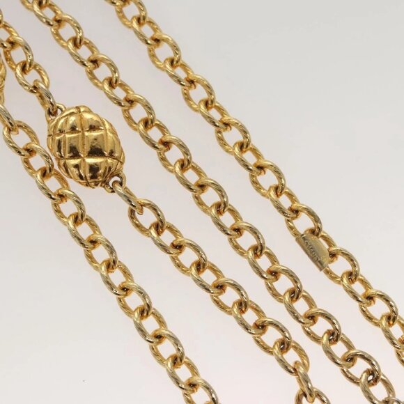 CHANEL Chain Belt metal Gold CC Auth bs25545 main image 9